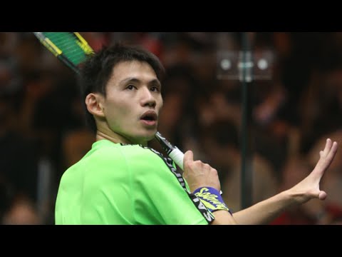 Squash tips: Great straight drop shot from Max Lee