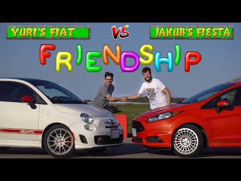 DRAG RACE! Fiat 500 Abarth vs Ford Fiesta ST