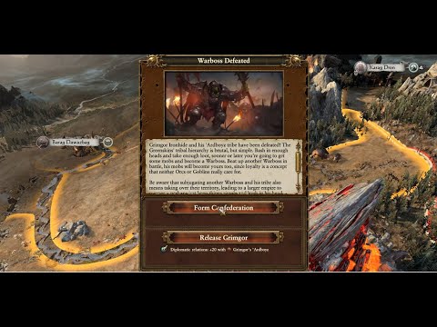 Grom the Paunch - getting 3 legendary lords in 1 Turn + 4 confederations