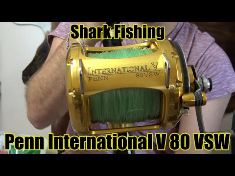 PENN INTERNATIONAL 80 VSW Shark fishing Reel & rod   Tutorial and specs