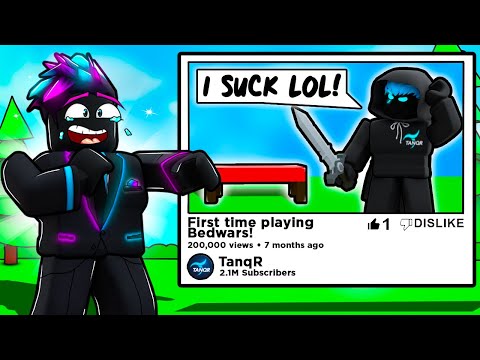 Reacting To Roblox BedWars Youtubers First Videos...
