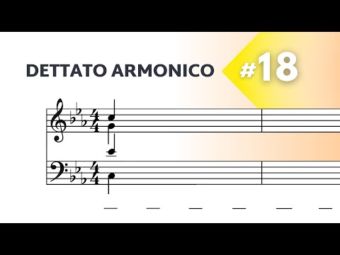 Dettato Armonico a 4 voci - Livello intermedio N°18