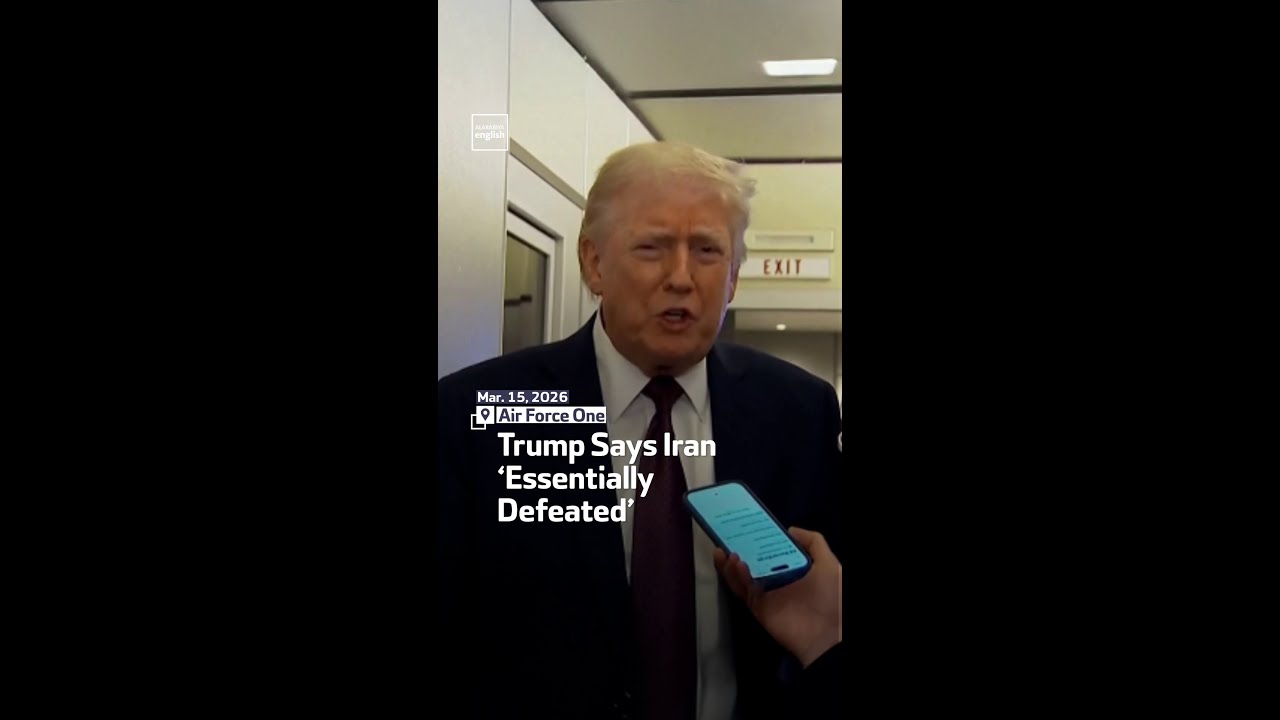 Video | Trump Says Iran ‘Essentially Defeated’