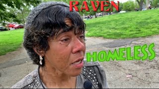 Homeless Woman Hooked In Kensington, Philadelphia. - Raven