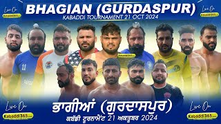 Bhagian (Gurdaspur) Kabaddi Cup 21 October 2024
