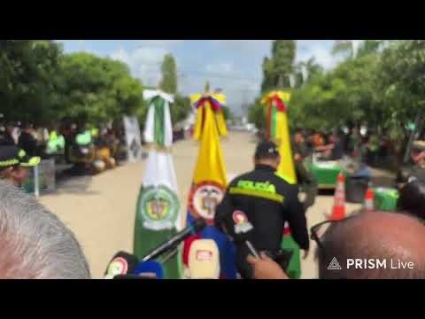 Rueda de prensa departamento de policia bolivar Diego Fernando Pinzón Poveda