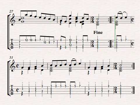 Gavottes 1 & 2 Bach BWV 1012 - Arranged for solo ukulele by Colin R Tribe