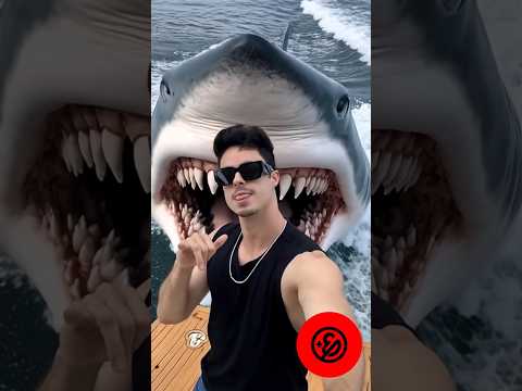 MEGALODON ATTACKS! 🦈 Did Enaldinho and Team ELO ESCAPE from a Shark? #shorts