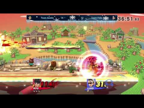 Winter 2016 Smash 4 Arcadian Crews Bracket R1 - Team Austin vs Team Felix