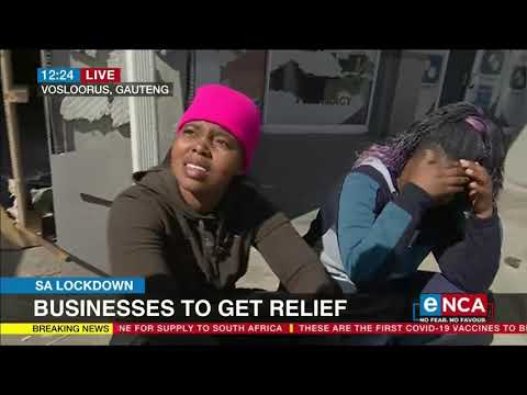 SA Lockdown Business affected by looting to receive relief
