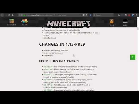 Minecraft 1.13 Update Pre-Release 9 Still On Track For Wednesday Release!