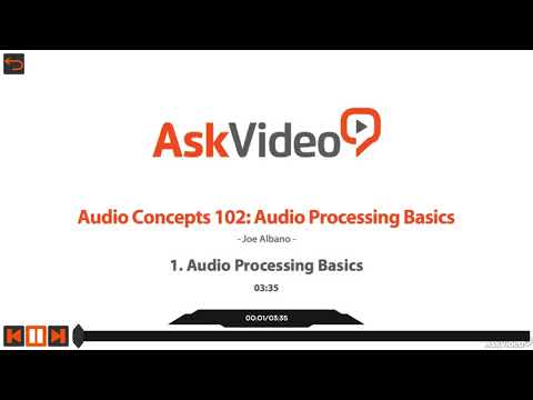 Audio Processing Basics Course Video