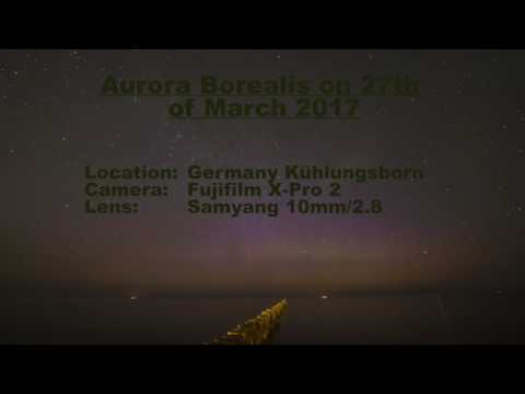 Aurora Borealis Northern Light Nordlicht on 27.03.2017 in Germany