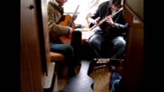 Amazing Blondel - Seascape - Cromer Festival pre gig warm-up in caravan! 7th May 2004