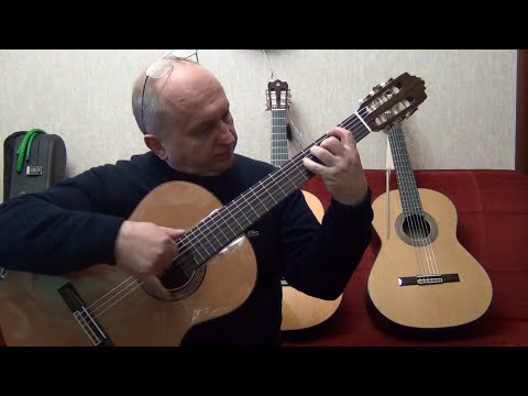 сравнительный тест гитар Alhambra 4p ALTAMIRA 300 и 400  Minyard Martinez MC128S ч2