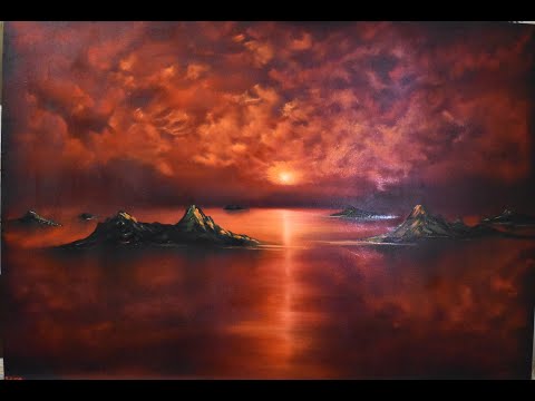 Red Sky Oil Painting