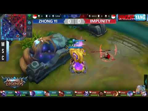 MSC SINGAPORE FINAL MATCH 1   IMPUNITY VS ZHONG YI   Mobile Legends MSC