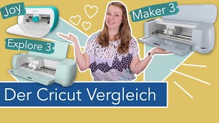 DER VERGLEICH: Cricut Joy, Cricut Explore (3) und Cricut Maker (3) | Verlosung