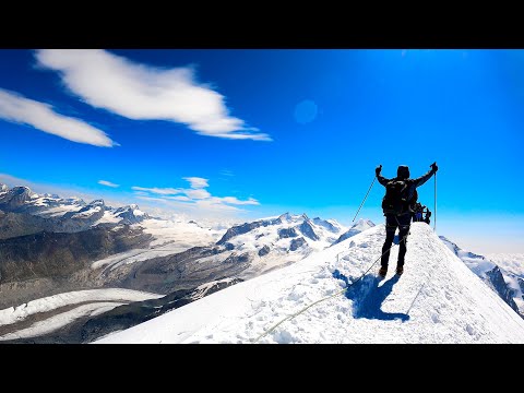 SUMMITING BREITHORN GLACIER MOUNTAIN 4164m ASL - FULL MOVIE