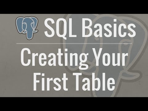 SQL Tutorial for Beginners 2 Creating Your First Table