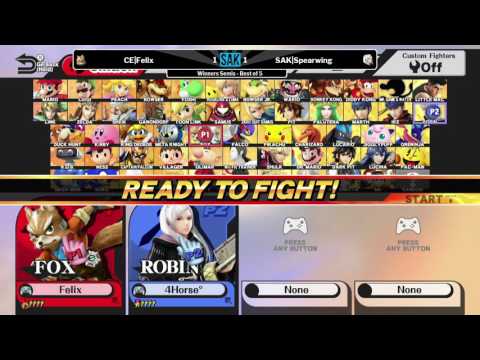 Sweaty Saturday Winners Semis - CE|Felix (Fox) vs SAK|Spearwing (Corrin/Robin)