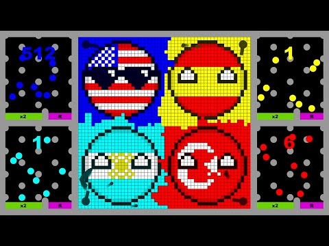 Multiply or Release - 16 Countries Tournament - Algodoo Marble Race