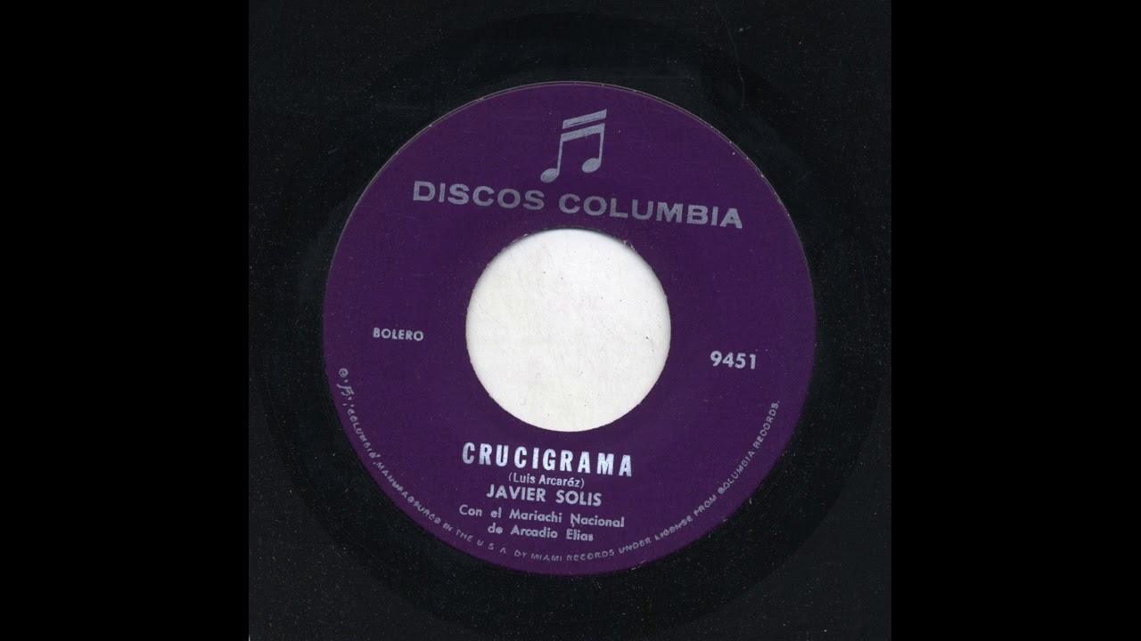 Javier Solis - Crucigrama - Columbia 9451