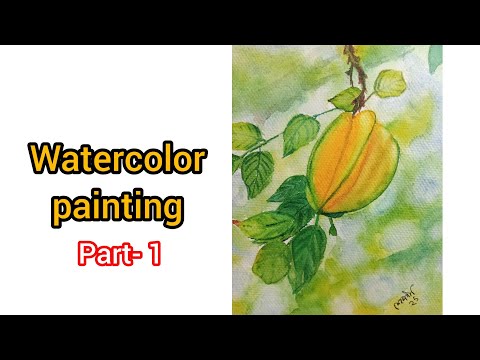 watercolor fruit painting | Fruit drawing in watercolor #art #painting #drawing