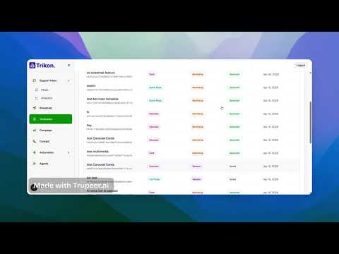 How to Use Session Templates (Free Template Messaging) in Trikon
