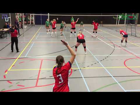 Volleybal Dames Beker 1e Ronde A: Emmen'95 D2 - BBQ Time Tjoba D2 [14-10-2021]