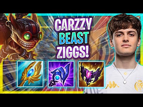 CARZZY IS A BEAST WITH ZIGGS! | MAD Carzzy Plays Ziggs ADC vs Xayah! | Season 2023