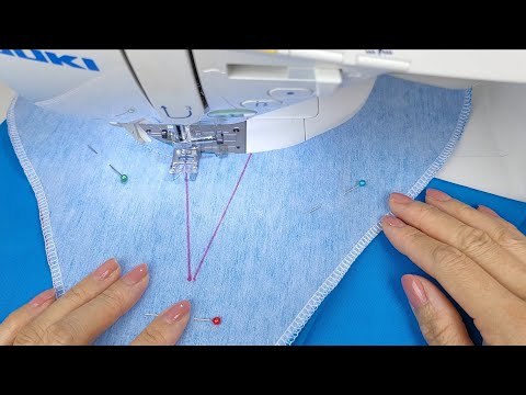 📌 Das Geheimnis, ganz einfach einen kompletten V-Ausschnitt zu nähen | Tipps und Tricks zum Nähen