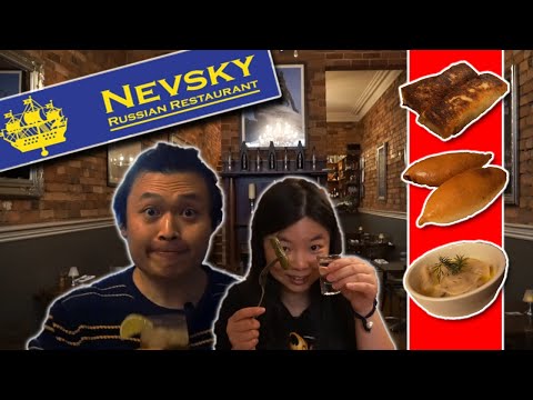 We Try RUSSIAN FOOD for the First Time 🤩🤩 | NEVSKY