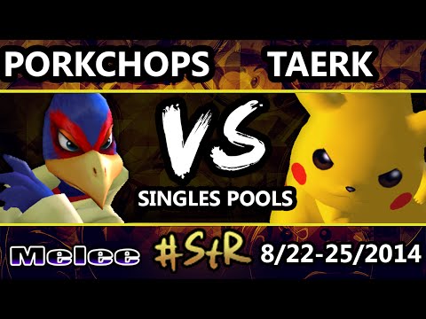 SmashTheRecord - Porkchops (Falco, Fox) Vs. Taerk (Pikachu) - Pools
