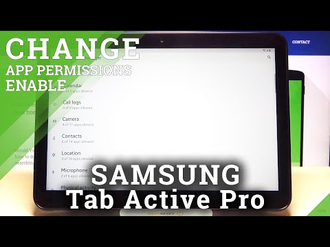 App Permissions – SAMSUNG Galaxy Tab Active Pro and Programs Settings