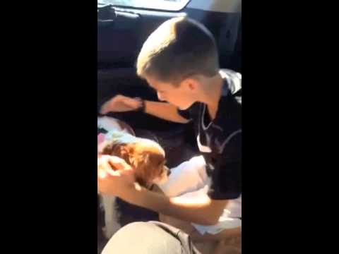 Young Man Meets His Adopted Dog for the First Time