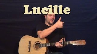Lucille (BB King) Guitar Lesson with Lead Guitar E Minor Pentatonic Scale Easy How to Play