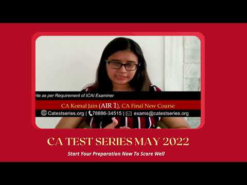 Video by CA Test Series