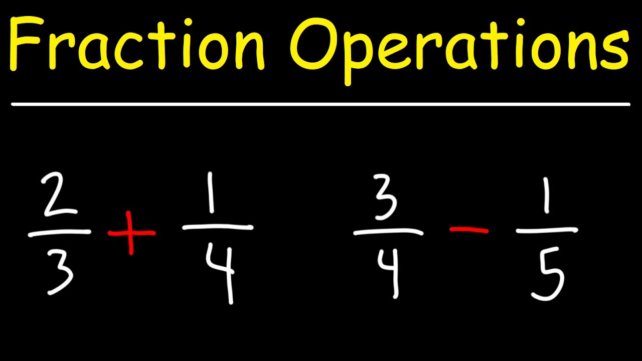 Adding and Subtracting Fractions - GED Math