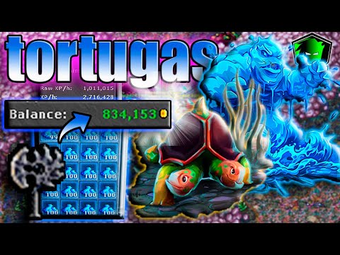 Nos Hacemos Ricos En Tibia! Two-Headed Turtles Ek Solo Hunt 500+ De 800 a 1kk De Profit/h 🤑