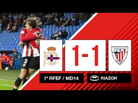 Imagen de portada del video ⚽ Resumen I 14. J – 1ª RFEF I RC Deportivo 1-1 Bilbao Athletic