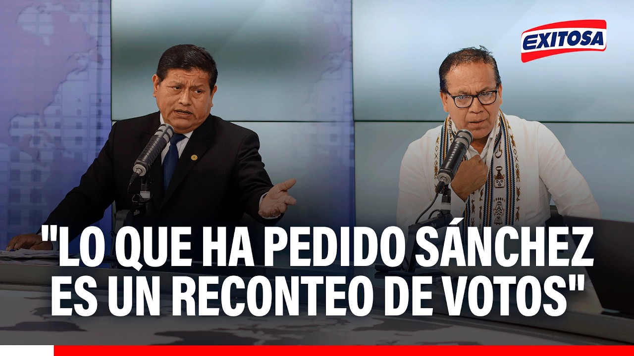 🔴🔵 Vocero de Juntos por el Perú afirma que Roberto Sánchez solicitó un reconteo de votos