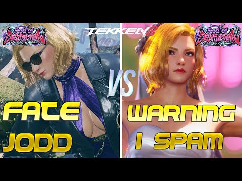 Tekken 8 ▰ FATE JODD (Rank #1 Nina) Vs WARNING I SPAM (Rank #2 Nina) ▰ Player Matches