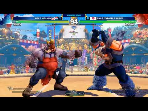 CAPCOM CUP 2017 SFV TOP 8 (RISE MENARD) vs (DNG ITABASHI ZANGIEF)