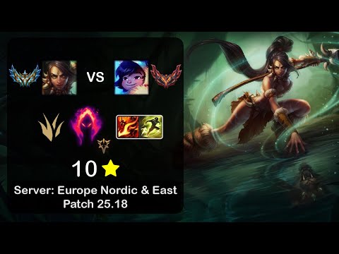 Nidalee Jungle vs Nunu - EUNE Challenger - Patch 25.18