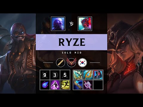 Ryze Mid vs Yone - KR Grandmaster Patch 25.20