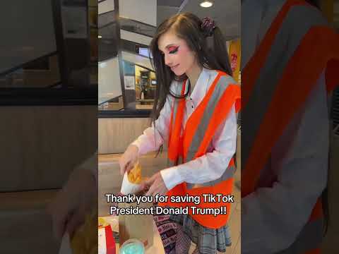Eugenia Cooney Eating Burger At McDonald's To Celebrate TikTok Getting Unbanned (1-20-25) #shorts