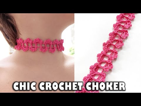How to Crochet a Choker Necklace | Elegant & Easy Tutorial