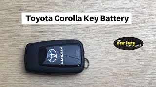 Toyota Corolla Smart Key Battery Change HOW TO