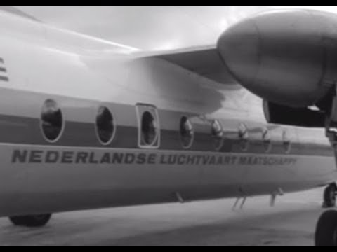 Vliegtocht met Fokker F-27 Friendship Jan Dellaert (1968)
